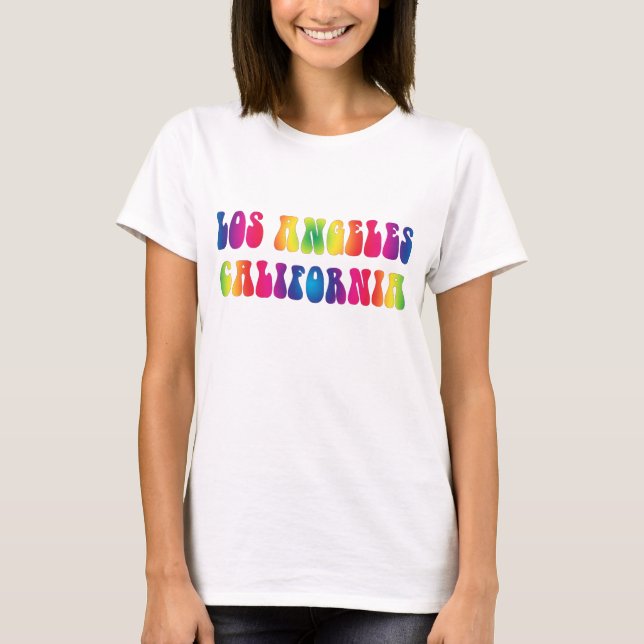 T-shirt TieDye des années 60 de Los Angeles (Devant)