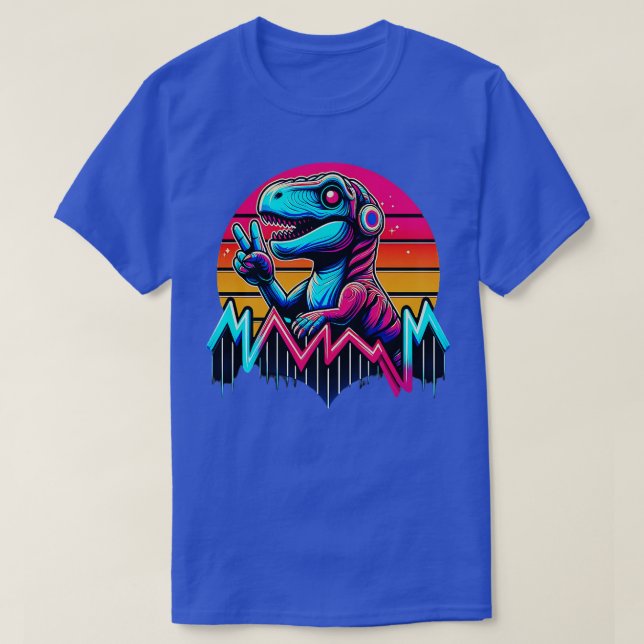 T-shirt TieDye Dinosaur Hippie Dinosaur 1 (Design devant)
