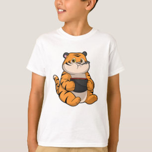 T-shirt Tiger à manger avec Bowl