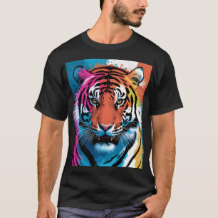 T-shirt Tiger Art Hommes Bella+Canvas