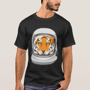 T-shirt Tiger as Astronaut with Helmet