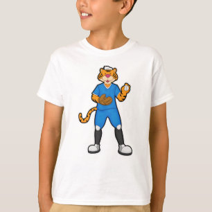 T-shirt Tiger au baseball avec gant et Casquette de baseba