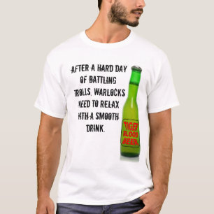 T - Shirt-Tiger-Blut-Bier-lustiger Slogan T-Shirt