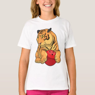 T-shirt Tiger Bowling Bowling boule