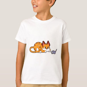 T-shirt Tiger chat avec souris
