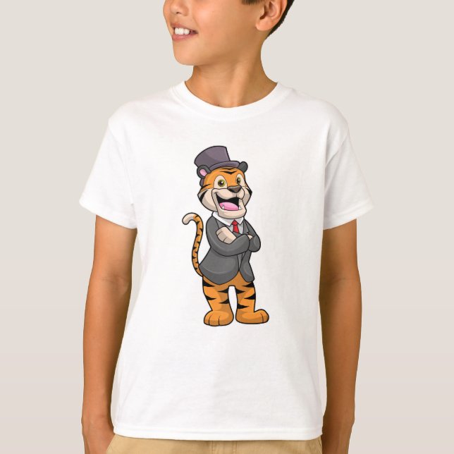 T-shirt Tiger comme chambre avec veste et Casquette (Devant)