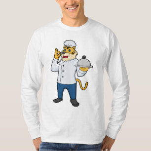 T-shirt Tiger Cook Chef hat Platter
