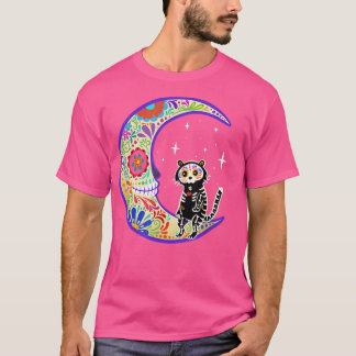 T-shirt Tiger Dia de Los Muertos Skeleton Sugar Skull T-Sh