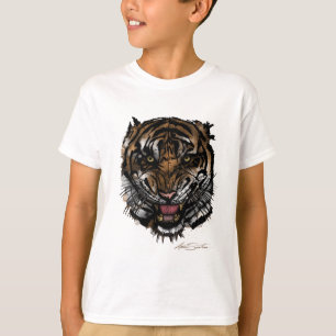 T-shirt Tiger face (conception de signature)