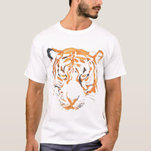 T-shirt Tiger Face -Fierce Wild Animal Graphic Tee
