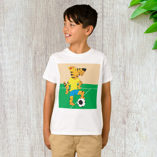 T-shirt Tiger Jouer au football