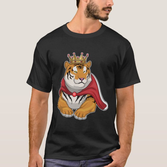 T-shirt Tiger King Crown (Devant)