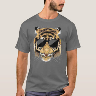 T-shirt Tiger Lunettes de soleil Zoologiste Zookeeper Safa