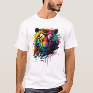 T-shirt Tiger Neon Enk Splash