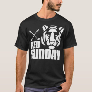T-shirt Tiger Red Sunday Golf