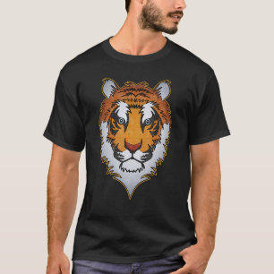 T-shirt Tiger tête visage gros chats prédateur empreinte a