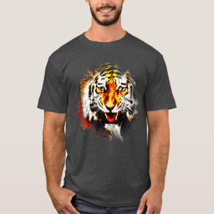 T-shirt Tiger Tiger Head Moderne Modèle élégant