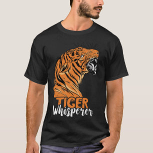 T-shirt Tiger Whisperer Tiger Bengale Visage Wild Tiger Oe