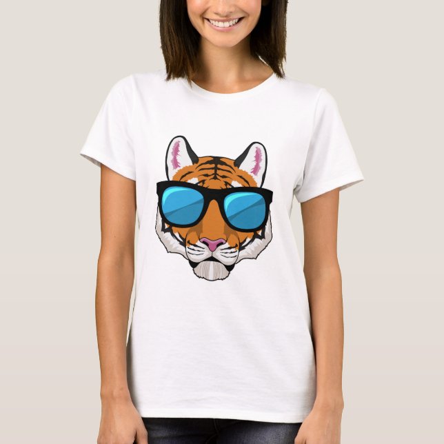 T-shirt Tiger with Sunglasses (Devant)