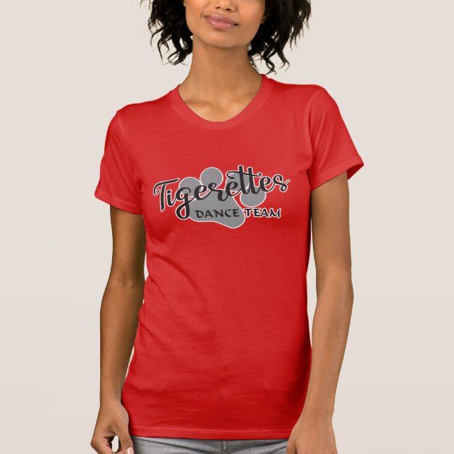 T-shirt Tigerettes - Sports / Danse Nom de l'équipe / Logo (Devant)