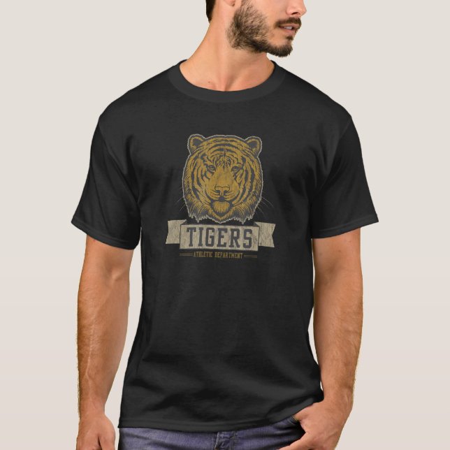 T-shirt Tigers de Retro College (Devant)