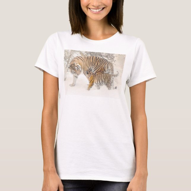 T-shirt Tigers élégants et modernes personnalisés Modèle t (Devant)
