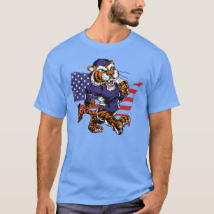 T-shirt Tigers Nom sportif Vintage Retro Cadeau Hommes Fem