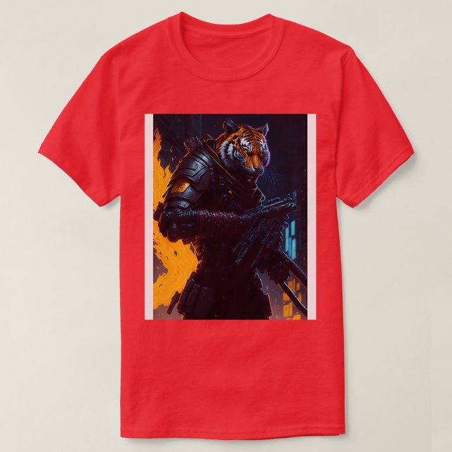 T-shirt Tigers Techno Inferno 1 (Design devant)