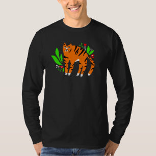 T-shirt Tigre à flowers