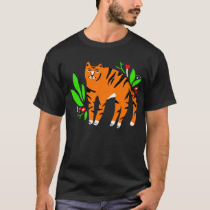 T-shirt Tigre à flowers