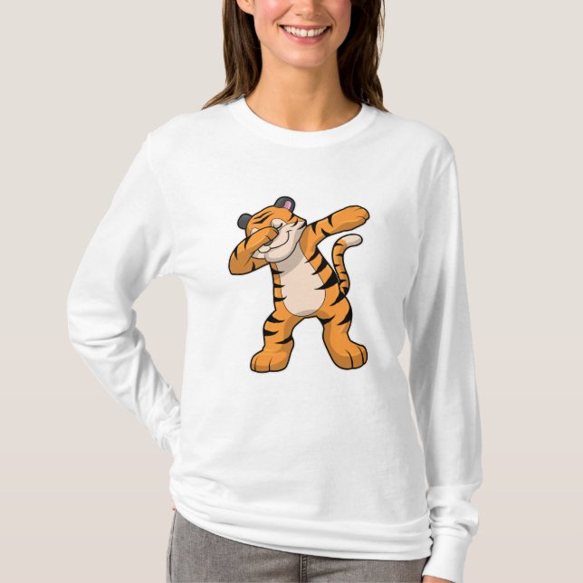 T-shirt Tigre à Hip hop Dance Dab (Devant)