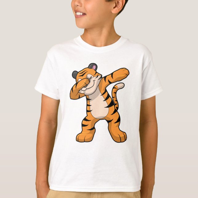 T-shirt Tigre à Hip hop Dance Dab (Devant)