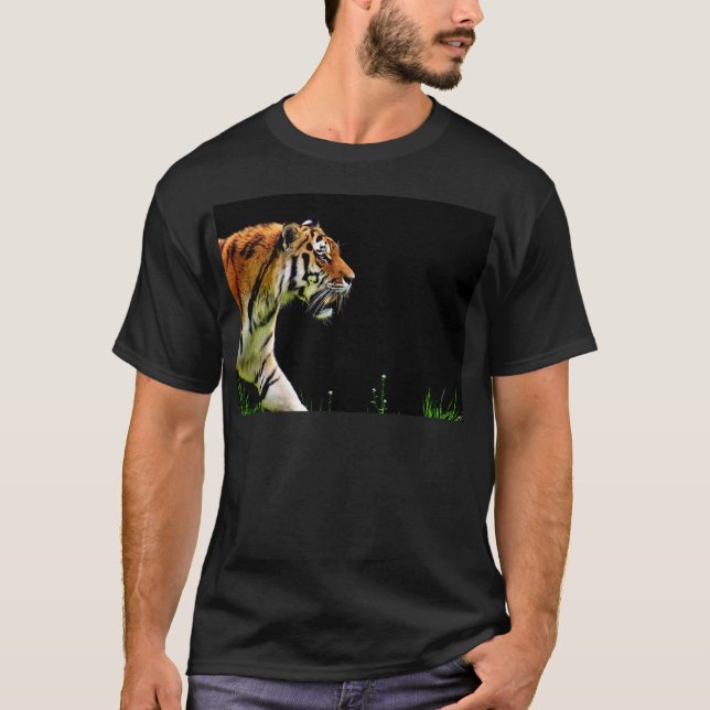 T-shirt Tigre approchant - Oeuvres d'art d'animaux sauvage (Devant)