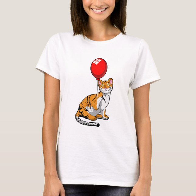 T-shirt Tigre avec ballon (Devant)