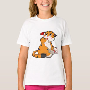 T-shirt Tigre avec coeur