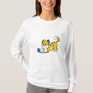 T-shirt Tigre avec fil de laine balle