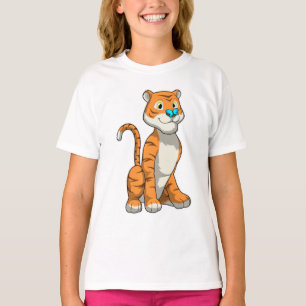 T-shirt Tigre avec papillon