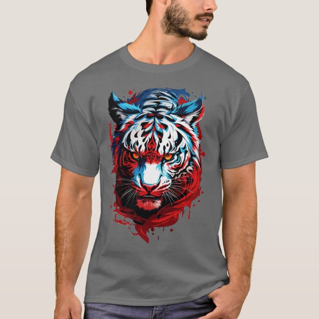 T-shirt Tigre blanc (Devant)