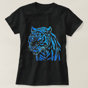 T-shirt Tigre Bleu