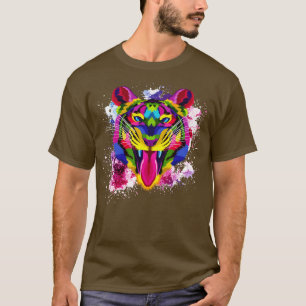 T-shirt Tigre coloré