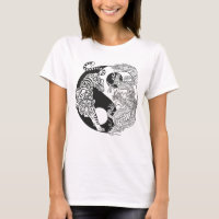 Tigre contre dragon. Symbole Yin Yang