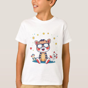 T-shirt Tigre cool avec amis