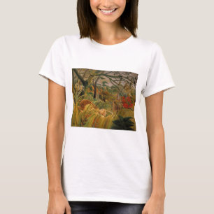 T-shirt Tigre dans une tempête tropicale par Henri Roussea