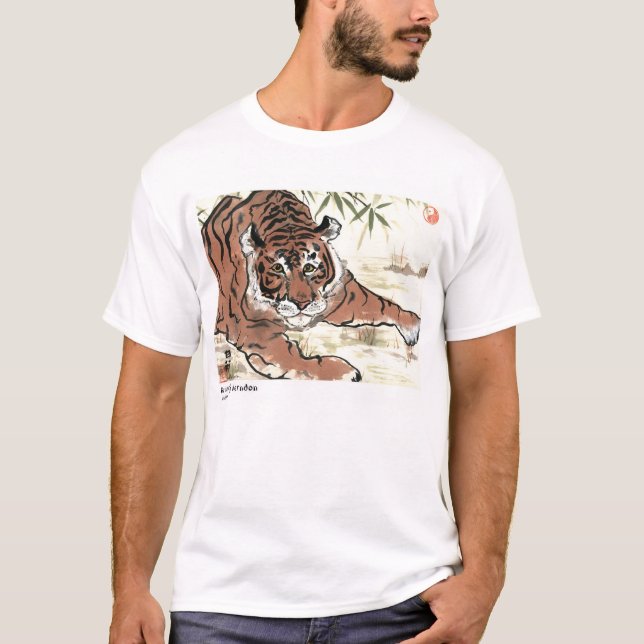 T-shirt Tigre de attente (Devant)