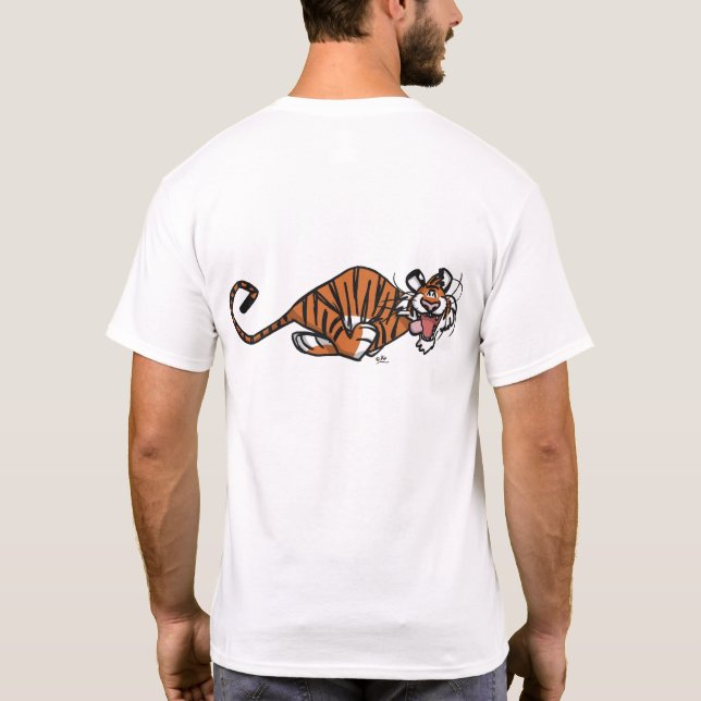 T-shirt Tigre de dessin animé (dos) (Dos)