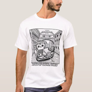 T-shirt Tigre de Kawaii au Pont des Soupirs Venise