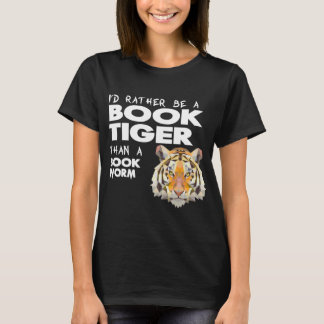 T-shirt Tigre de livre = amoureux des livres - ver de