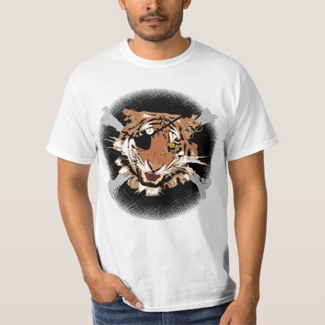 T-shirt tigre de pirate (Devant)