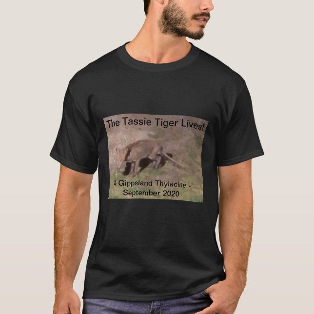 T-shirt Tigre de Tasmanie de Thylacine (Devant)