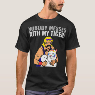 T-shirt Tigre drôle avec Papa Roi de la Jungle Éotique